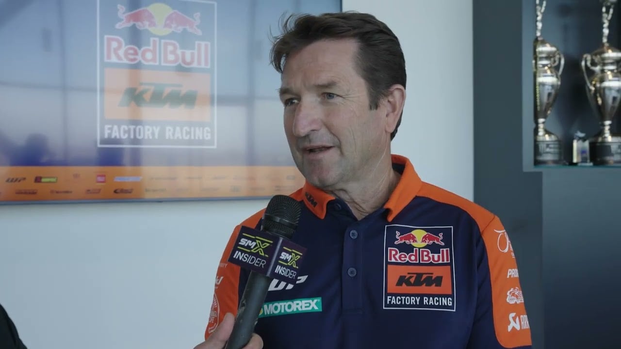 Ian Harrison being interviewed