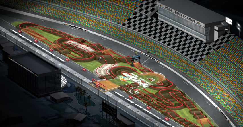 Daytona Supercross track layout