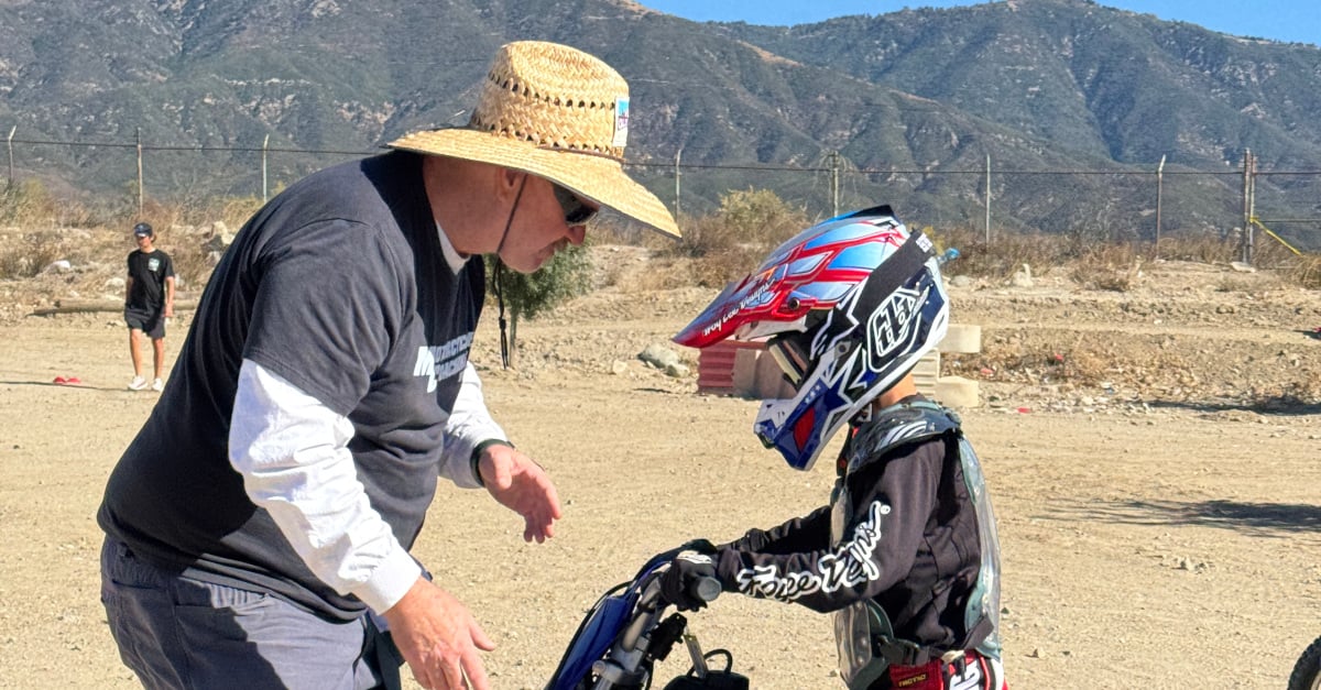 USMCA certified coach teaching at a recent “learn to ride” event in California.