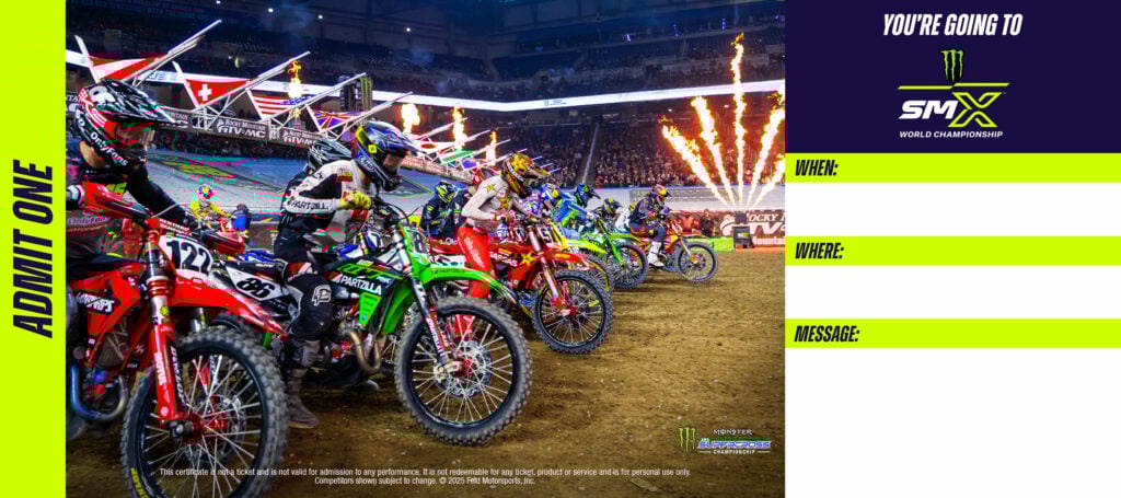 Printable certificate with image of race start - not a ticket