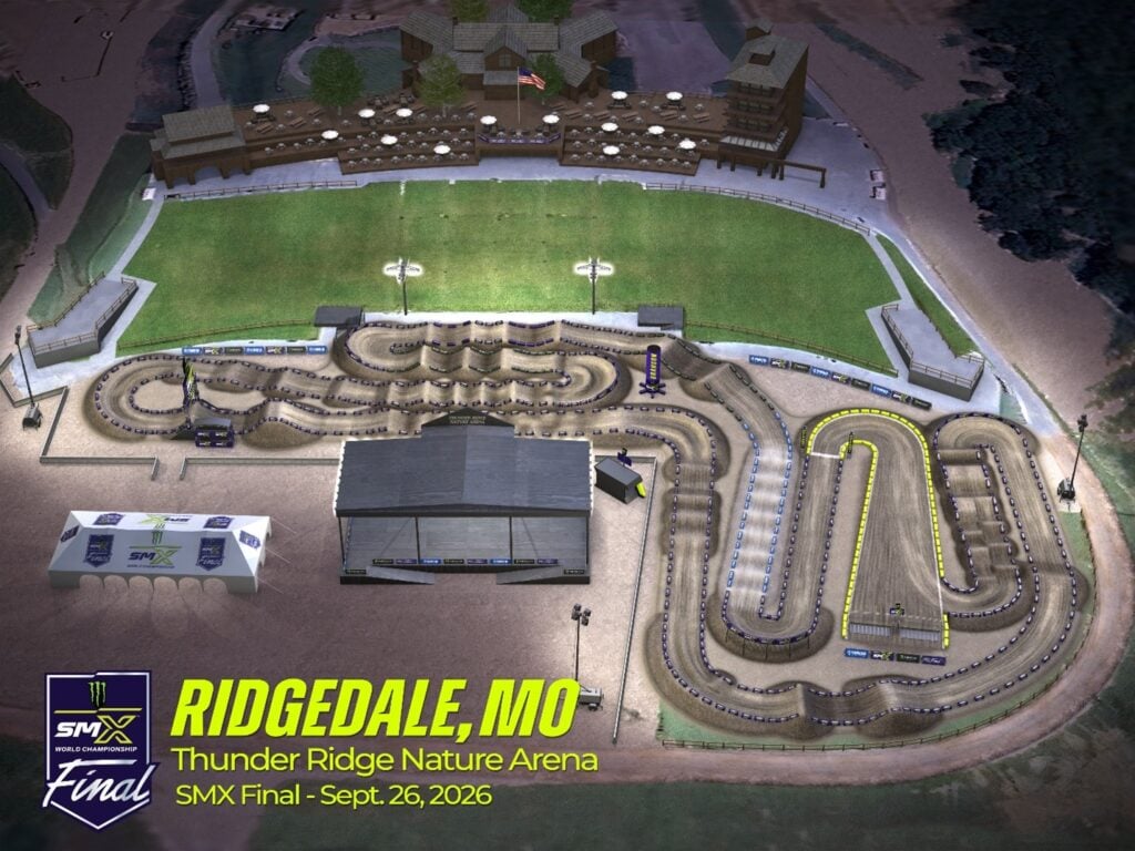 Ridgedale track map