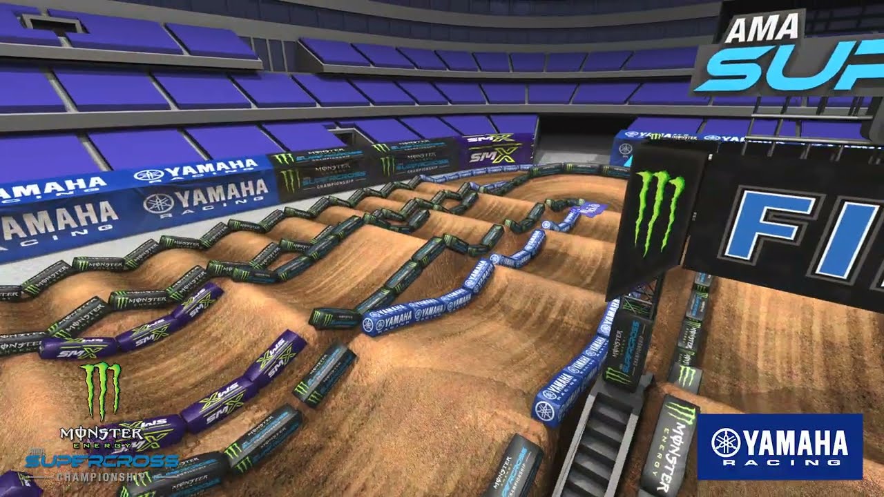 Screengrab of the Yamaha animated track map for Arlington