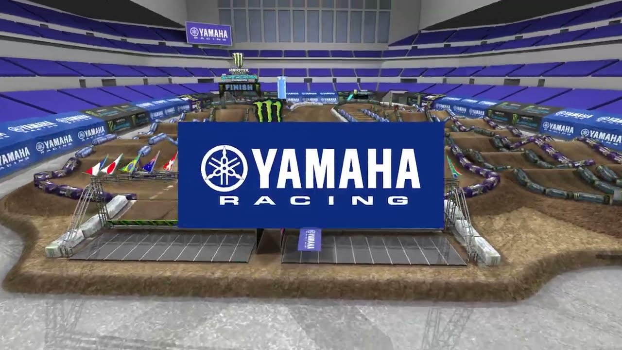 Screengrab of the Yamaha animated track map from Indianapolis