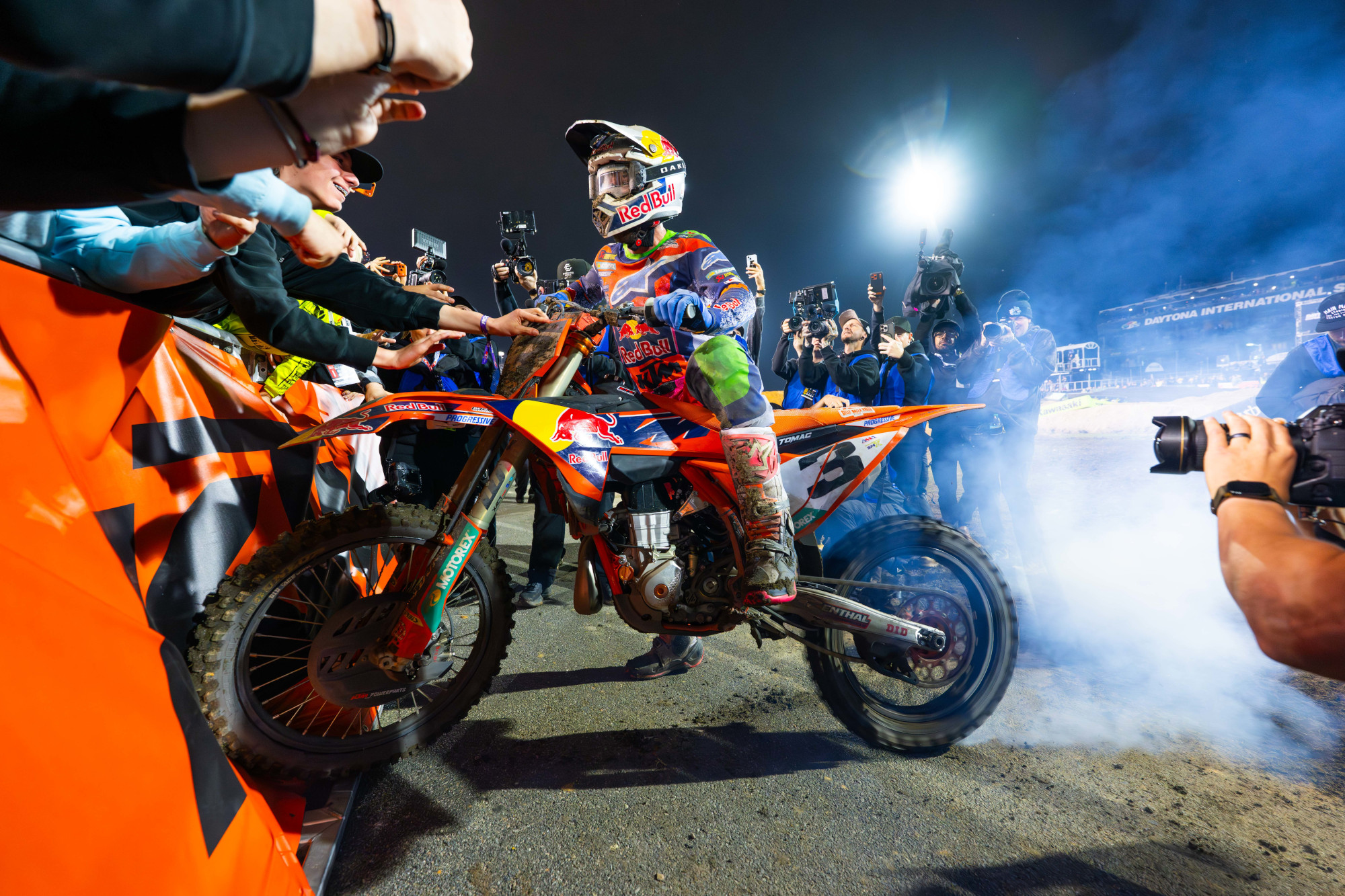 Eli Tomac victory celebration