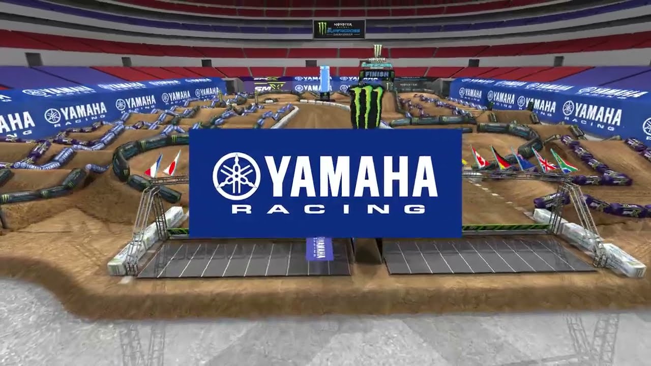 Screengrab from the Yamaha animated track map