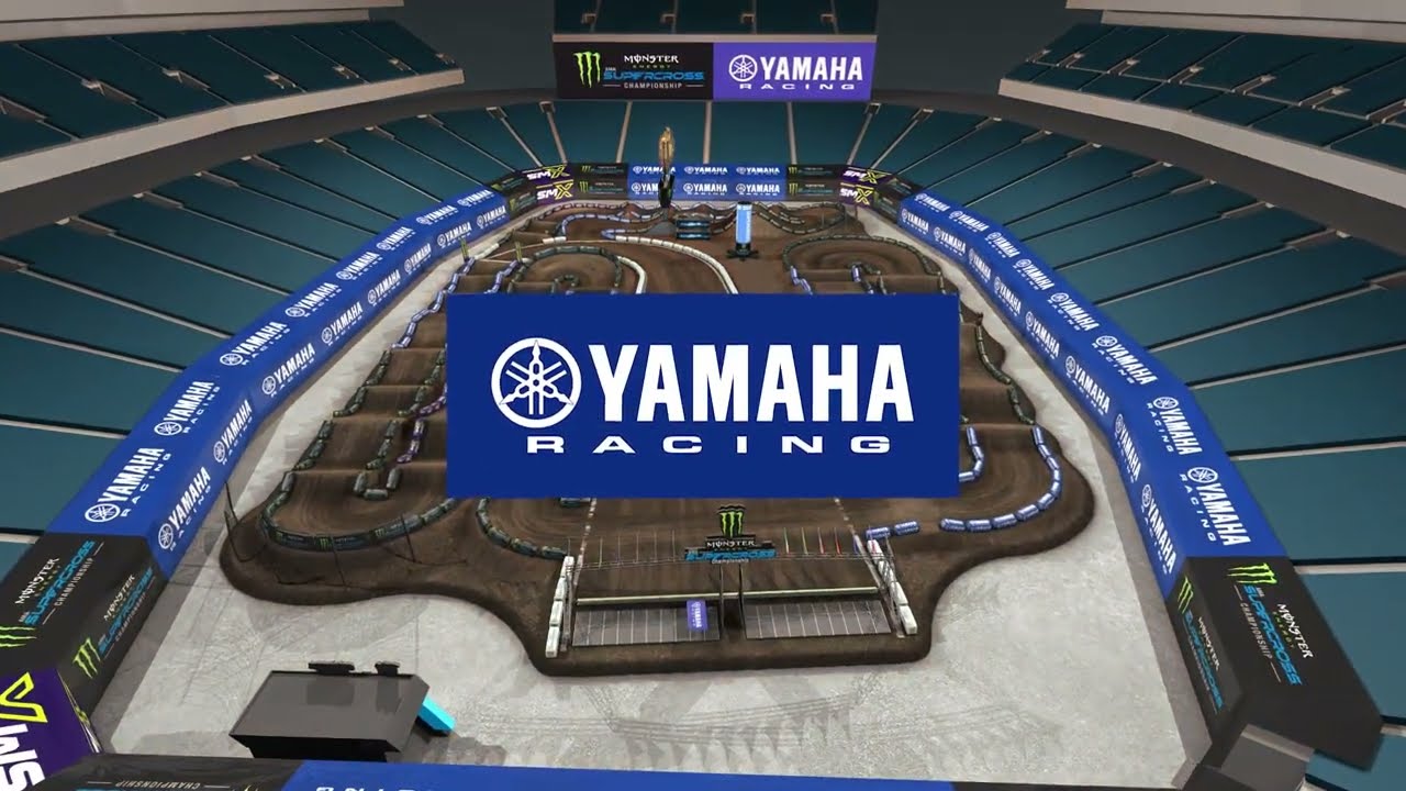Screengrab of the Yamaha animated track map
