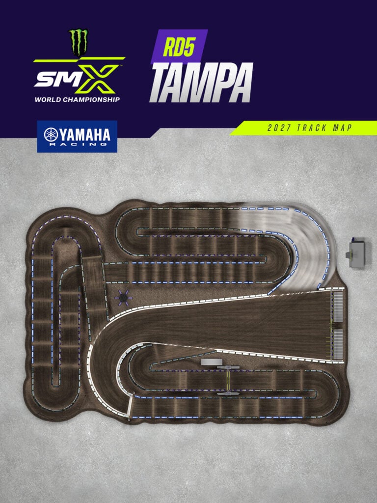 Track map for Round 5 - Tampa