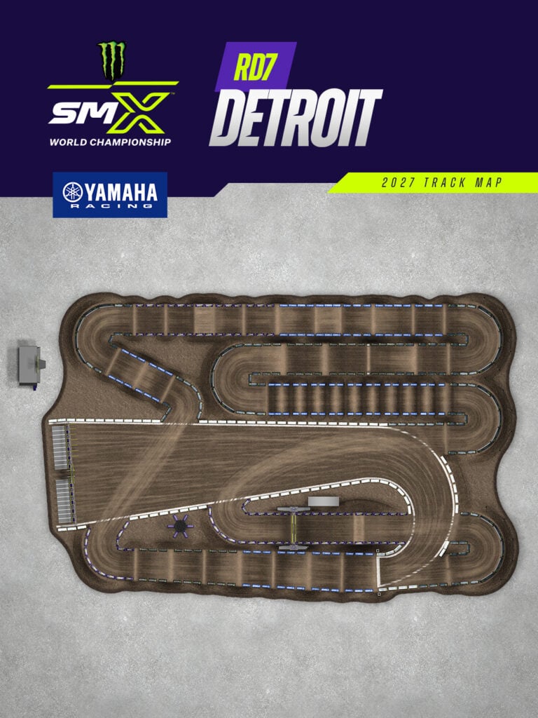 Track map for Round 7 - Detroit